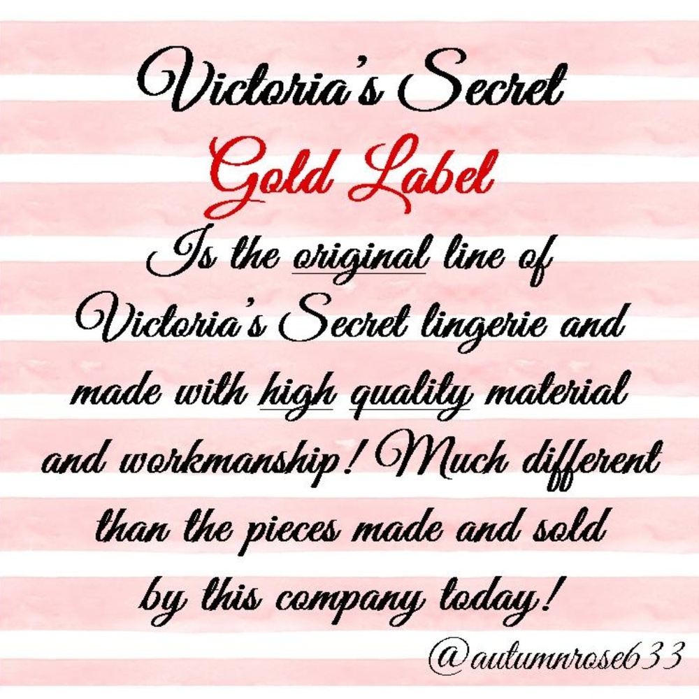 Victoria's Secret GOLD LABEL